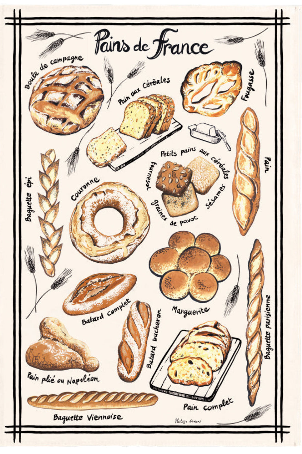 Torchon Pains de France