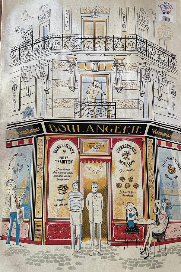 Façade Boulangerie Tea Towel