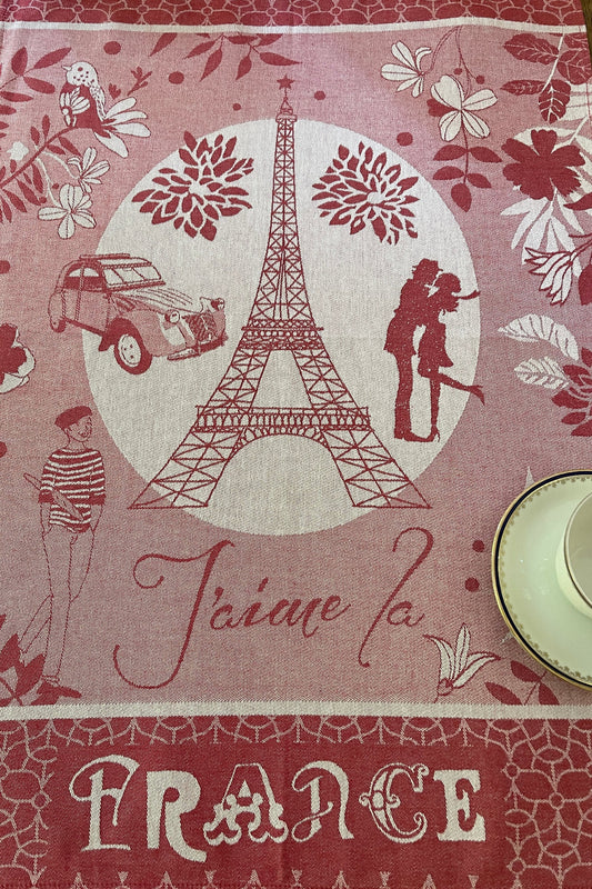 Jacquard Eiffel Tower 